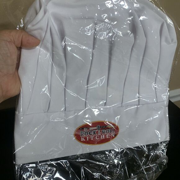 The Rock & Roll Kitchen Chef Hat New in Bag - Picture 3 of 4